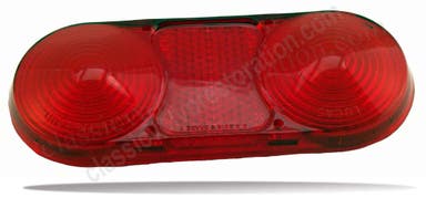 Taillight glass for Volvo 1800, 1800S, 1800E, red