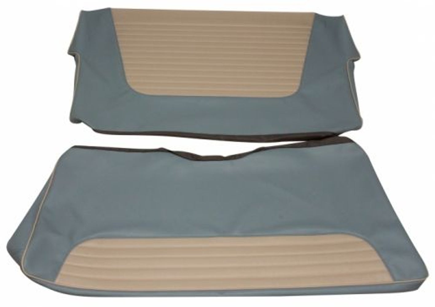 Upholstery Rear seat for Volvo PV444L 1957 blue/white