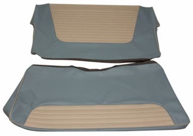Upholstery Rear seat for Volvo PV444L 1957 blue/white
