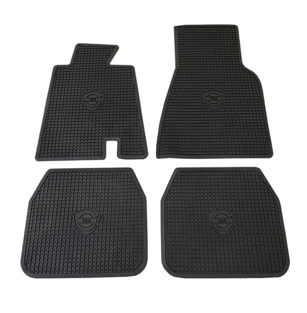 Mat set Accessories for Volvo 164 1968-71, black rubber — bild 4 av 4