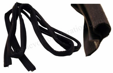 Textile strip for Volvo Amazon 4d black (doorway/body)