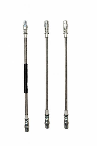 Brake hose set for Volvo 240 1988-93, metal braided