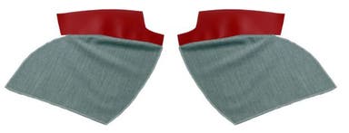 Wheel arch trim for Volvo PV544A 1958-60 red/grey