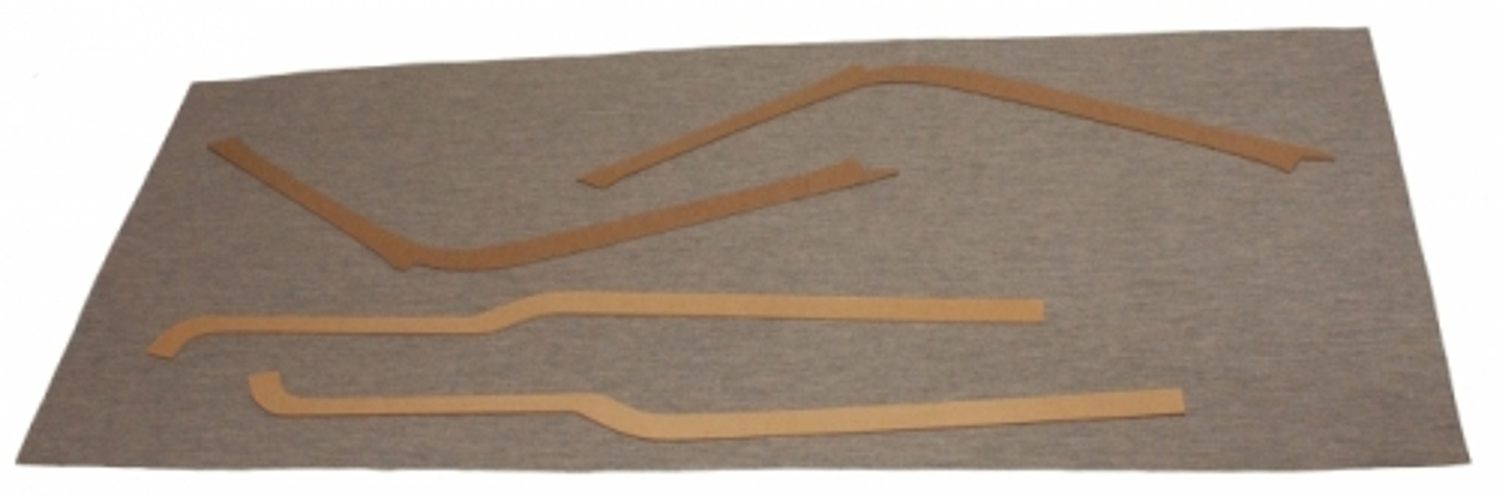 Panel set B-pillar/above door for Volvo Duett 445A-G -56 grey