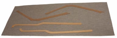 Panel set B-pillar/above door for Volvo Duett 445A-G -56 grey