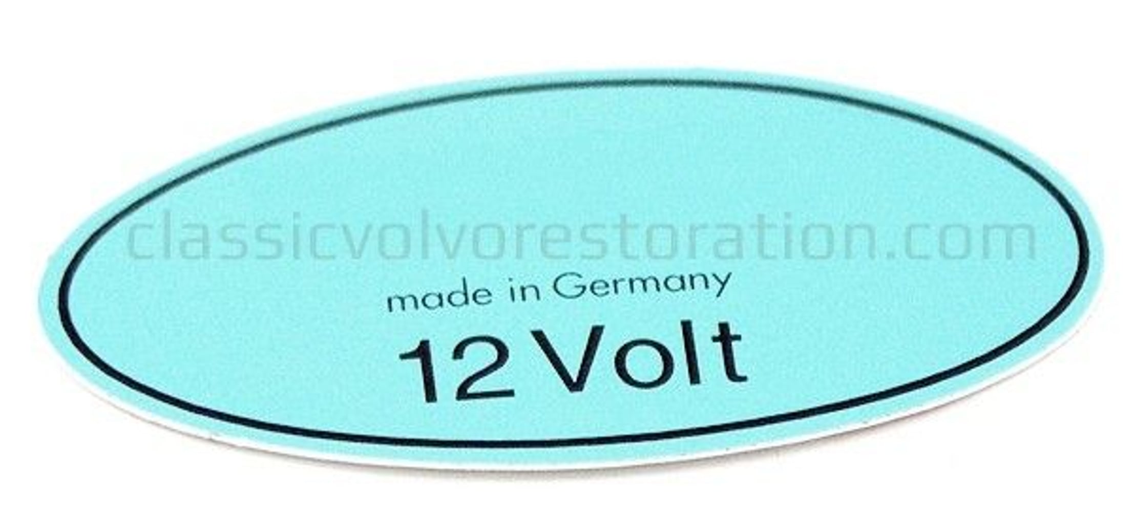 Decal Ignition coil 12V green 1969- — bild 2 av 2