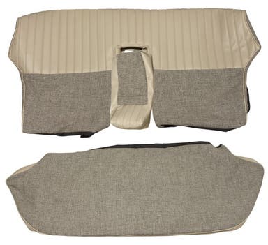 Rear seat upholstery for Volvo Amazon 4d 1959-60 gray/beige