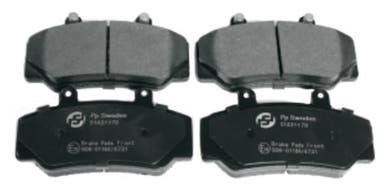 Front brake pads for Volvo 740, 760, 780, 940, 960