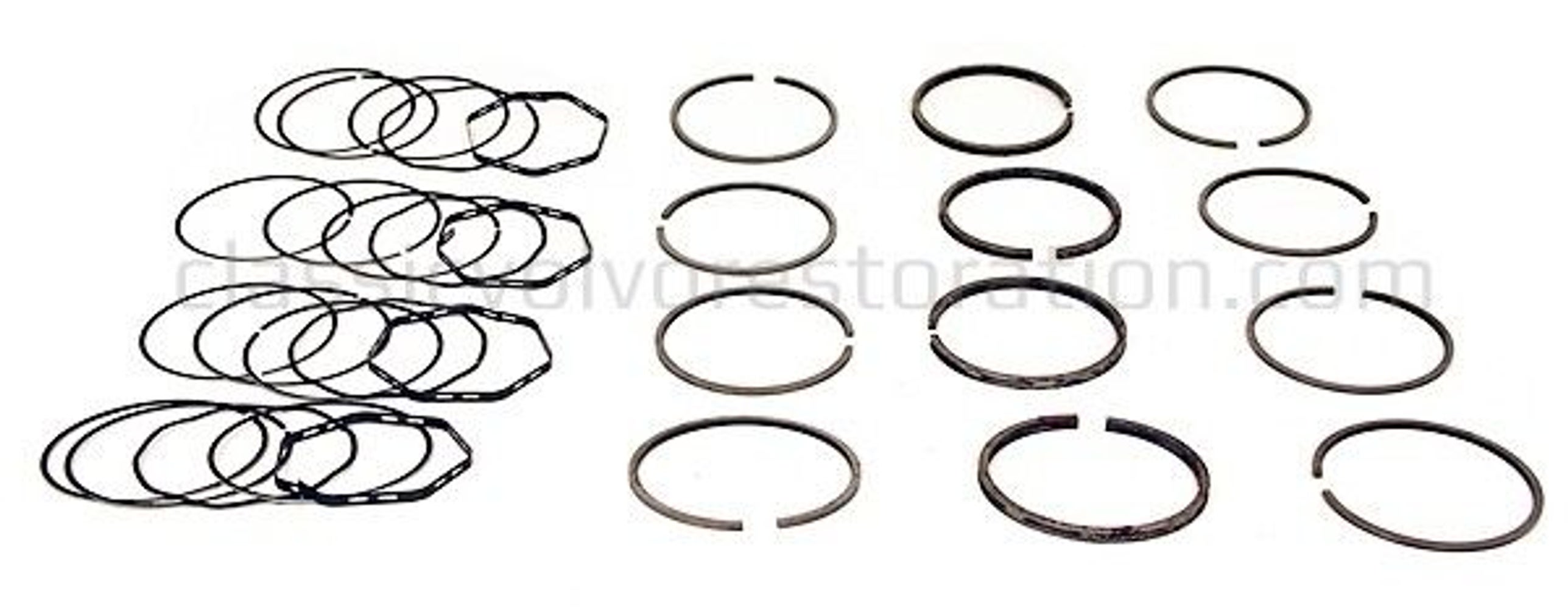 Piston ring set for Volvo B4B, B14 standard — bild 2 av 2