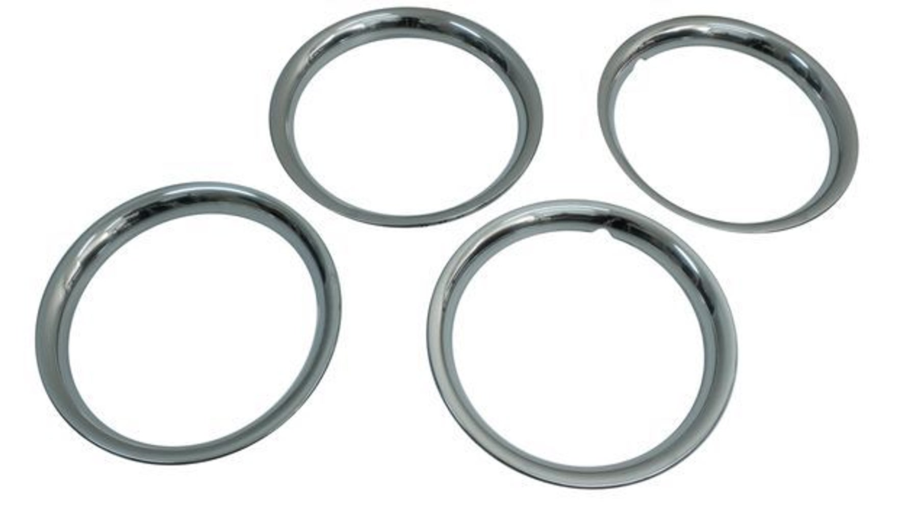 Wheel rim set 15" stainless steel