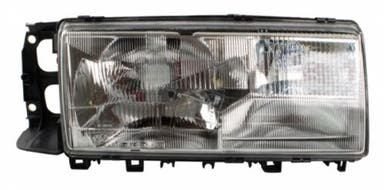 Headlight H4 Fog light Double for Volvo 740, 760, 940, 960, right