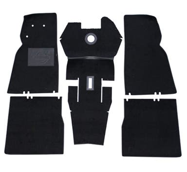 Carpet set for Volvo Duett 210, black textile