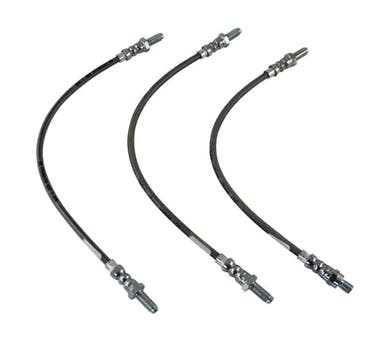 Brake hose set for Volvo 1800, B18, metal braided
