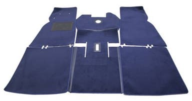 Carpet set for Volvo PV544, blue textile