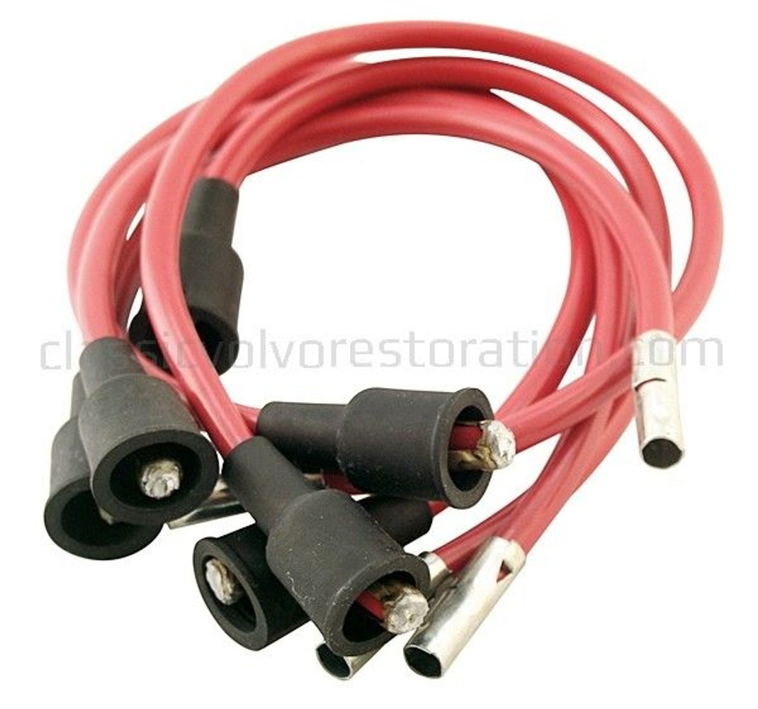 Ignition cable set B16, B18 without bakelite shoes for Volvo Amazon, Amazon Kombi — bild 1 av 2