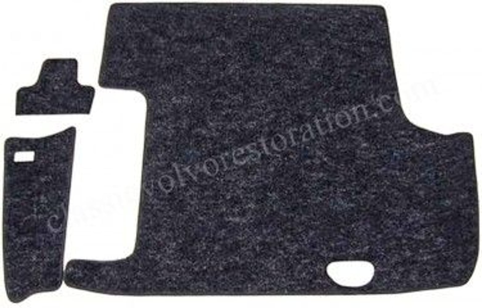 Luggage mat for Volvo Amazon, black textile