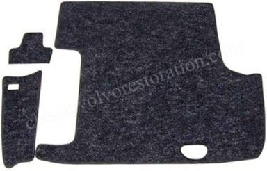 Luggage mat for Volvo Amazon, black textile