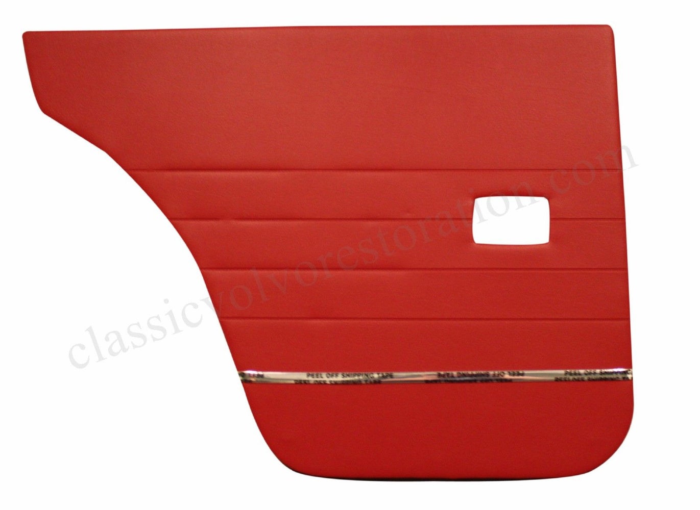 Rear door panels for Volvo Amazon 4d, Amazon Kombi, 1962-63, red