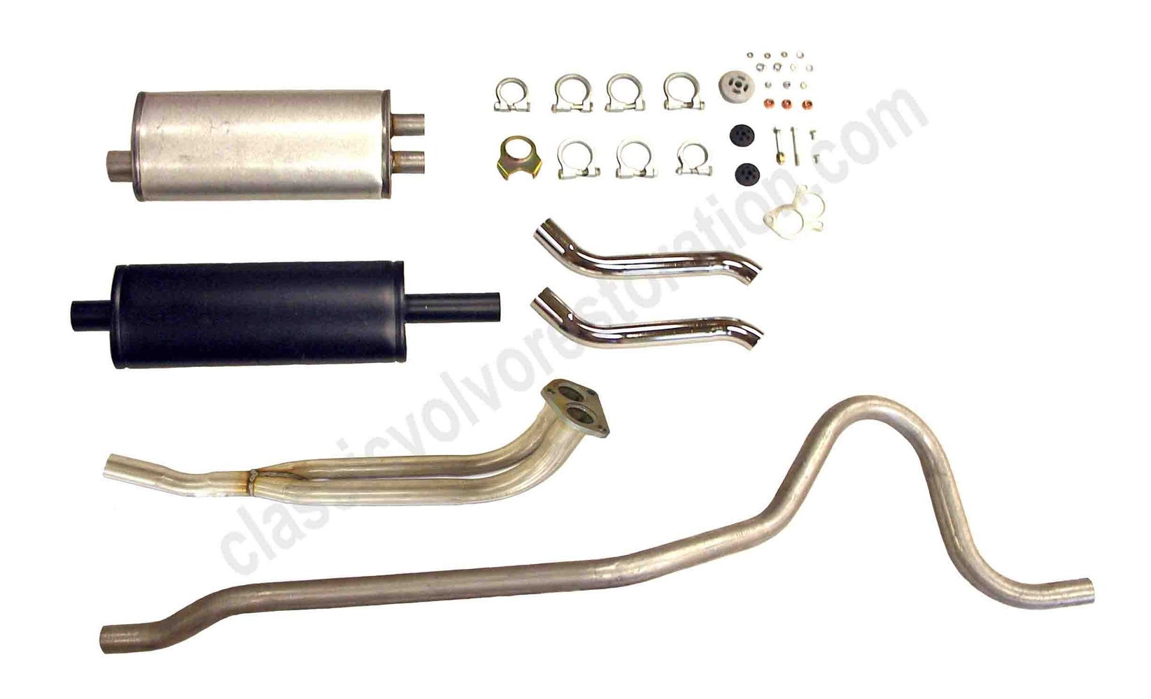 Exhaust system double pipe for Volvo 1800, 1966-69