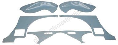 Side/CD panel/wheel housing for Volvo 1800E, 1972 light blue
