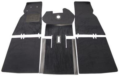 Carpet set for Volvo PV544, black textile
