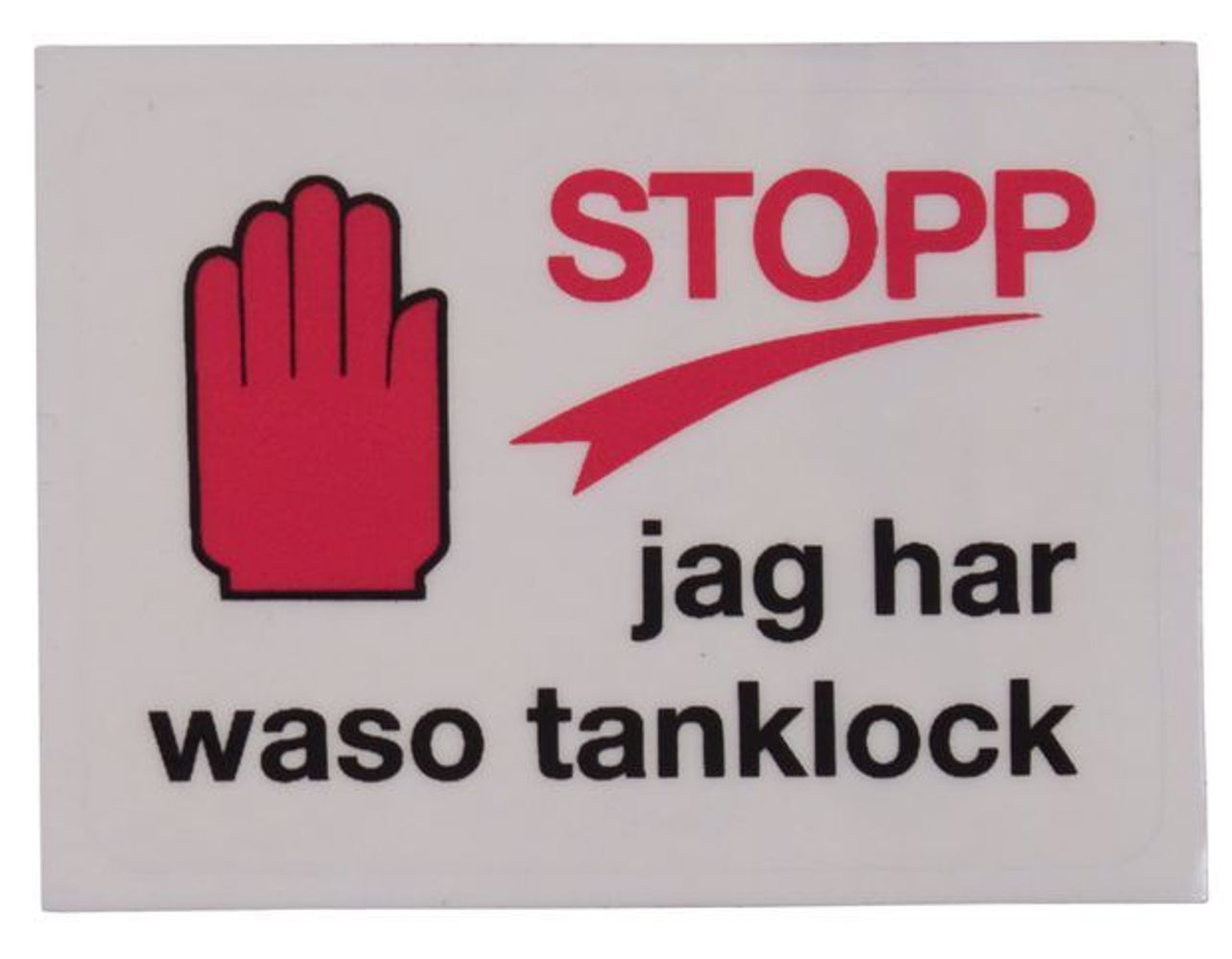 Decal Waso tank cap
