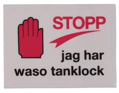 Decal Waso tank cap