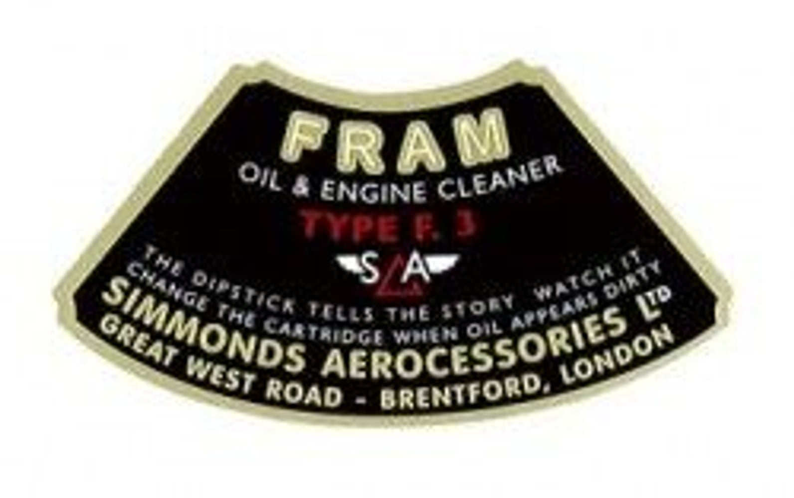Decal oil filter for Volvo B4B "Front" — bild 1 av 2
