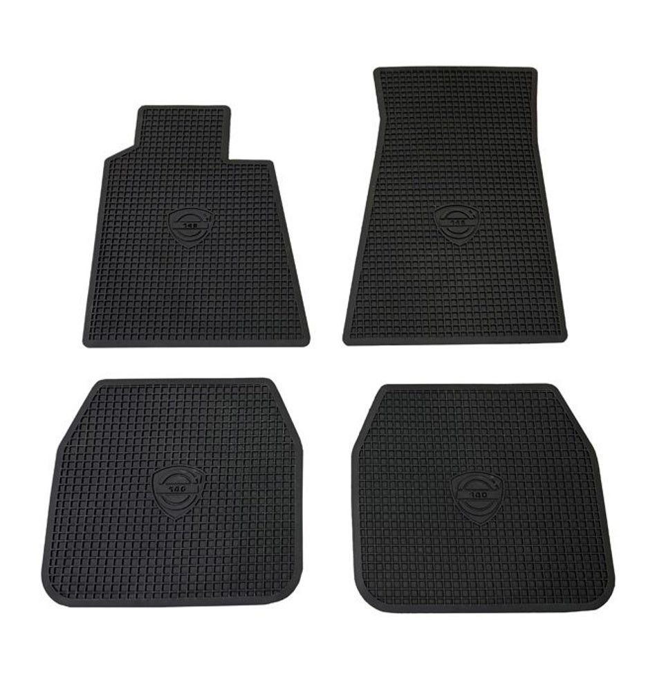 Mat set Accessories for Volvo 140 1972, black rubber — bild 1 av 2