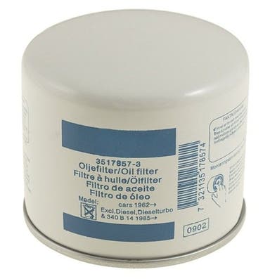 Oil filter for Volvo B18, B20, B21, 1962-98