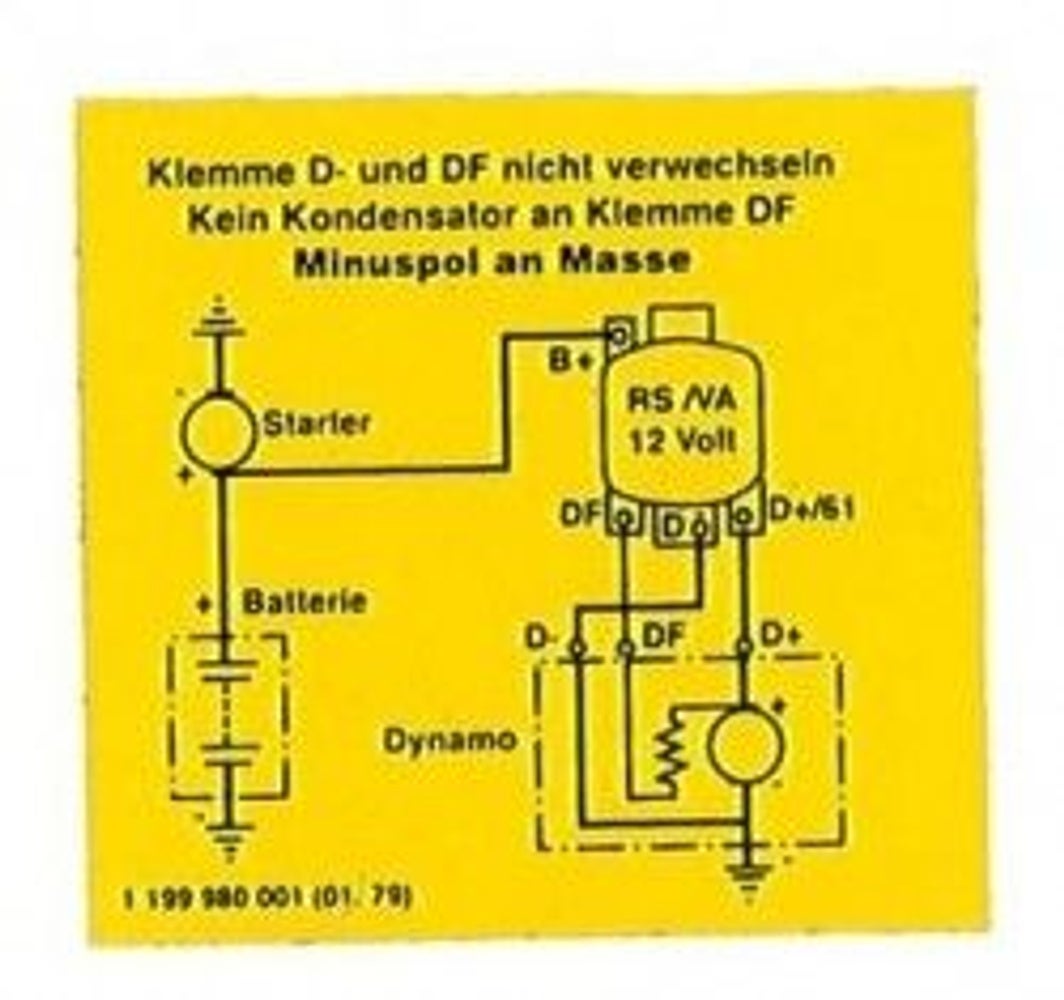 Decal charging relay 12V — bild 1 av 2
