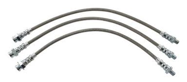 Brake hose set for Volvo Amazon B16, B18-, metal braided