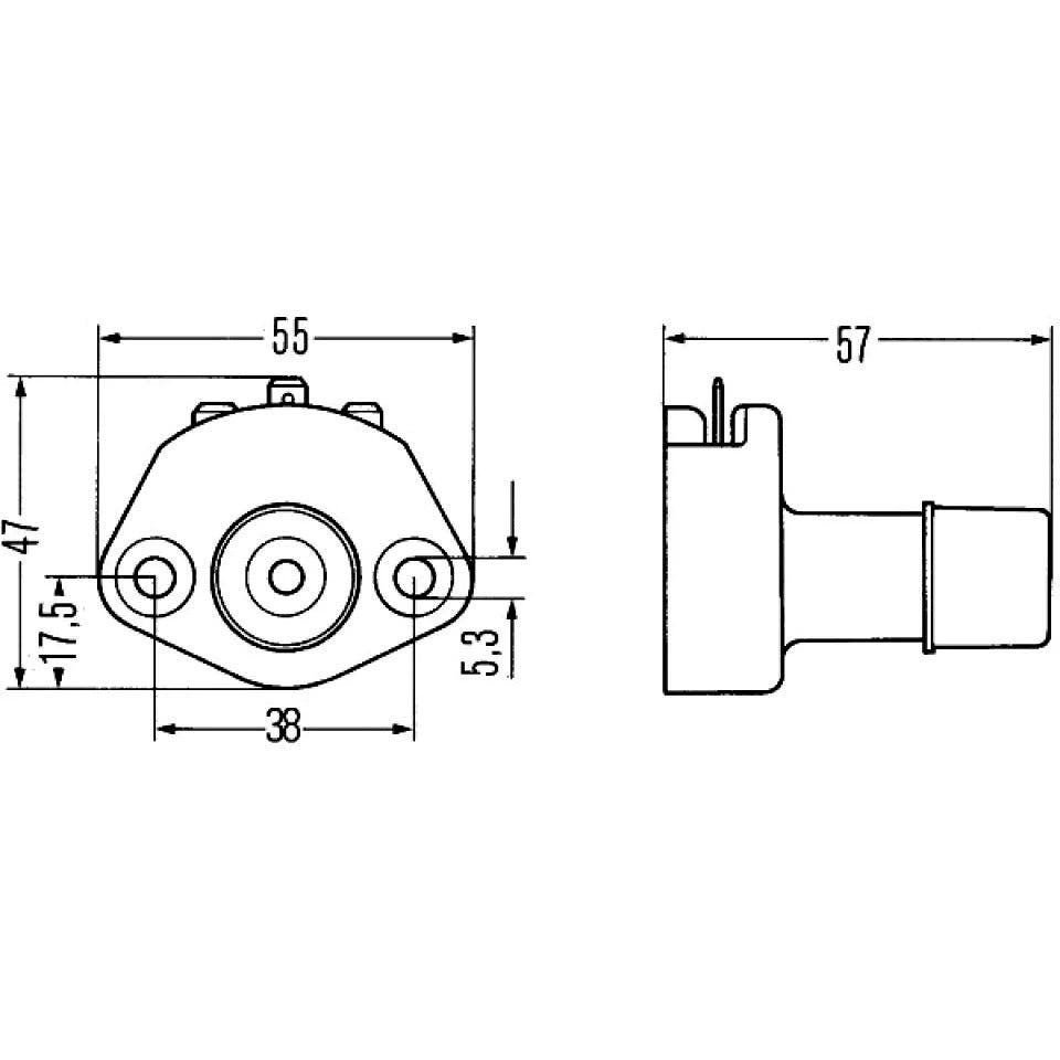 Foot switch for Volvo PV, Duett, Amazon, 1800 — bild 2 av 4