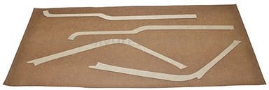 Panel set B-pillar/above door for Volvo Duett 1967-68 brown