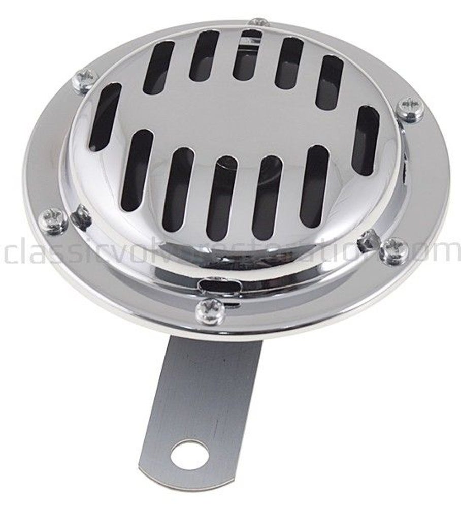 Horn 12V 105 mm universal chrome