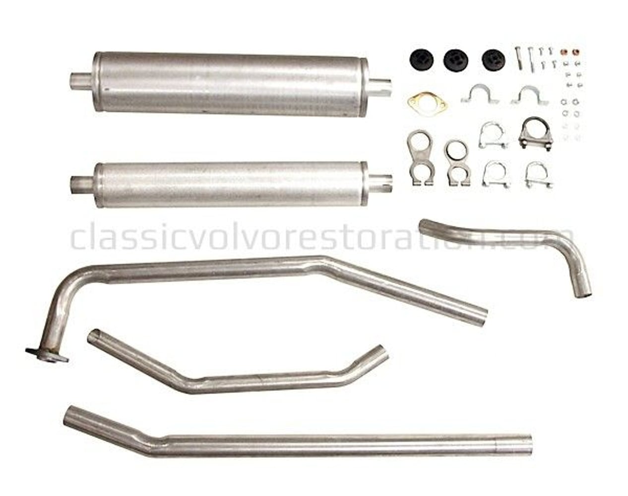 Exhaust system for Volvo Duett, 1962-66, B18