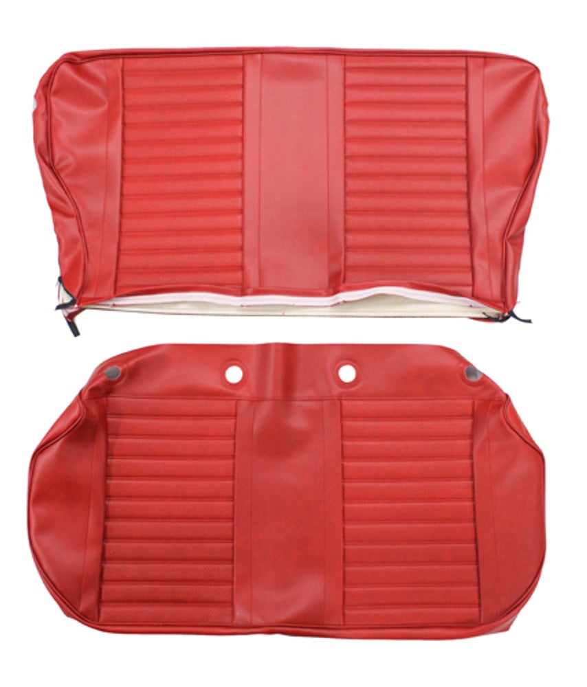 Rear seat upholstery kit for Volvo Amazon Kombi, 1965-68 bright red — bild 2 av 2