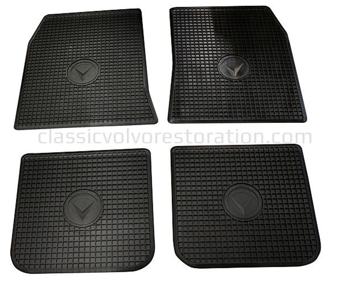 Mat set Accessories for Volvo Amazon 1962-70, black rubber