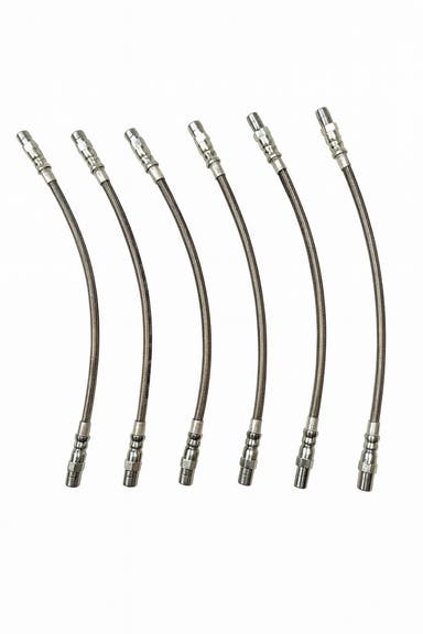 Brake hose set for Volvo 240 1978-93, metal braided