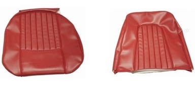 Front seat upholstery for Volvo 1800, 1800S 1963 red leather