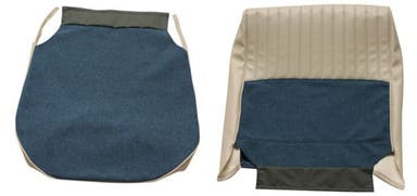 Front seat upholstery for Volvo Amazon 4d 1959-60 turquoise