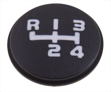 Symbol disc gear lever knob for Volvo 240, 740