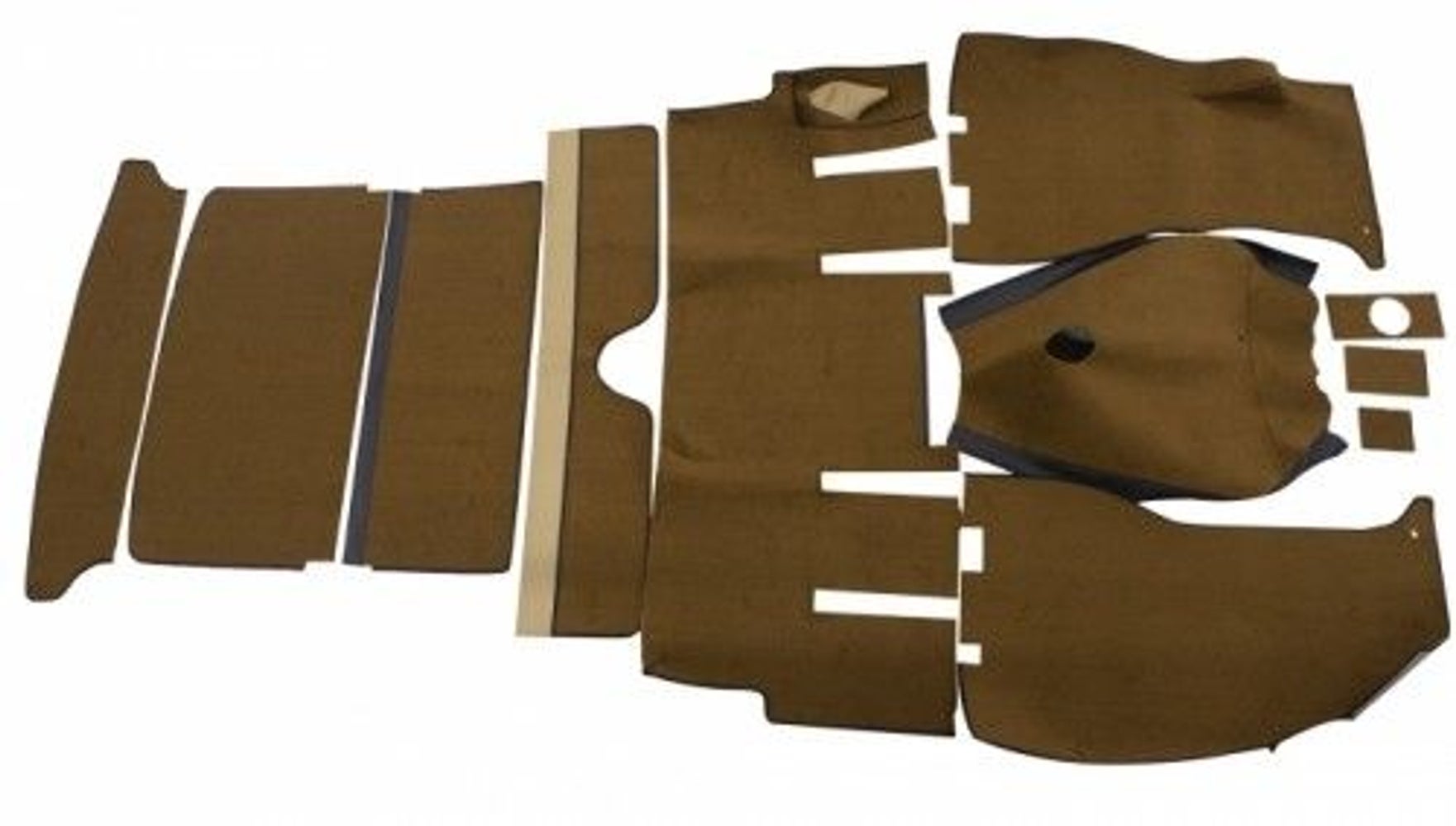 Carpet set for Volvo 1800E 1970, brown/beige