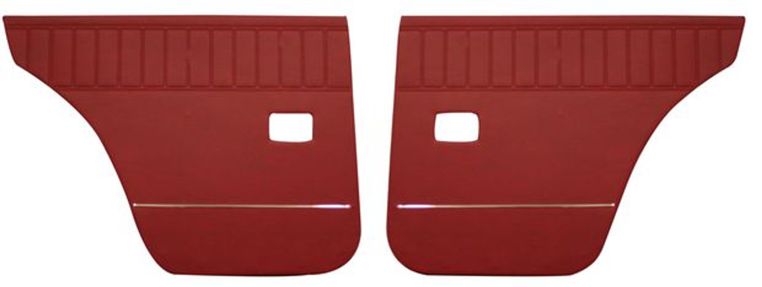 Rear door panels for Volvo Amazon 4d, Amazon Kombi 1967-68, red