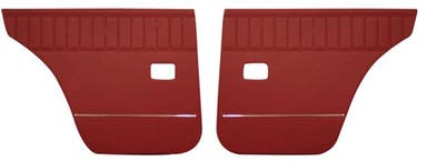 Rear door panels for Volvo Amazon 4d, Amazon Kombi 1967-68, red