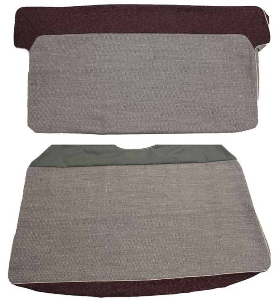Upholstery Rear seat for Volvo PV444K-L 1956-57 red/gray