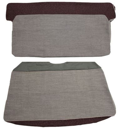 Upholstery Rear seat for Volvo PV444K-L 1956-57 red/gray