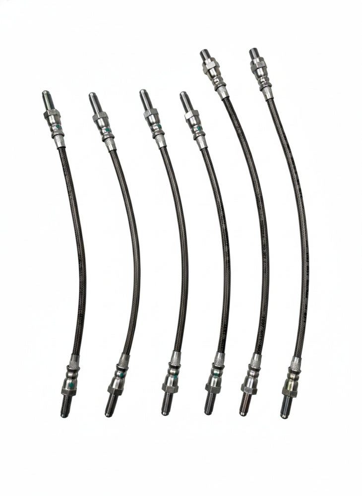 Brake hose set for Volvo Amazon, 1800, B20, metal braided — bild 4 av 4