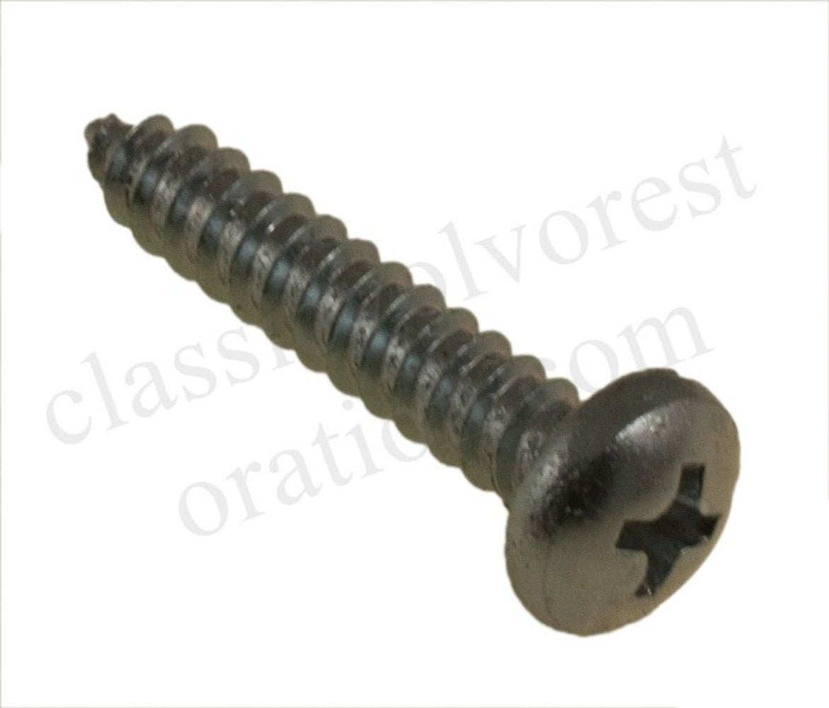 Screw cross recess round head pointed end