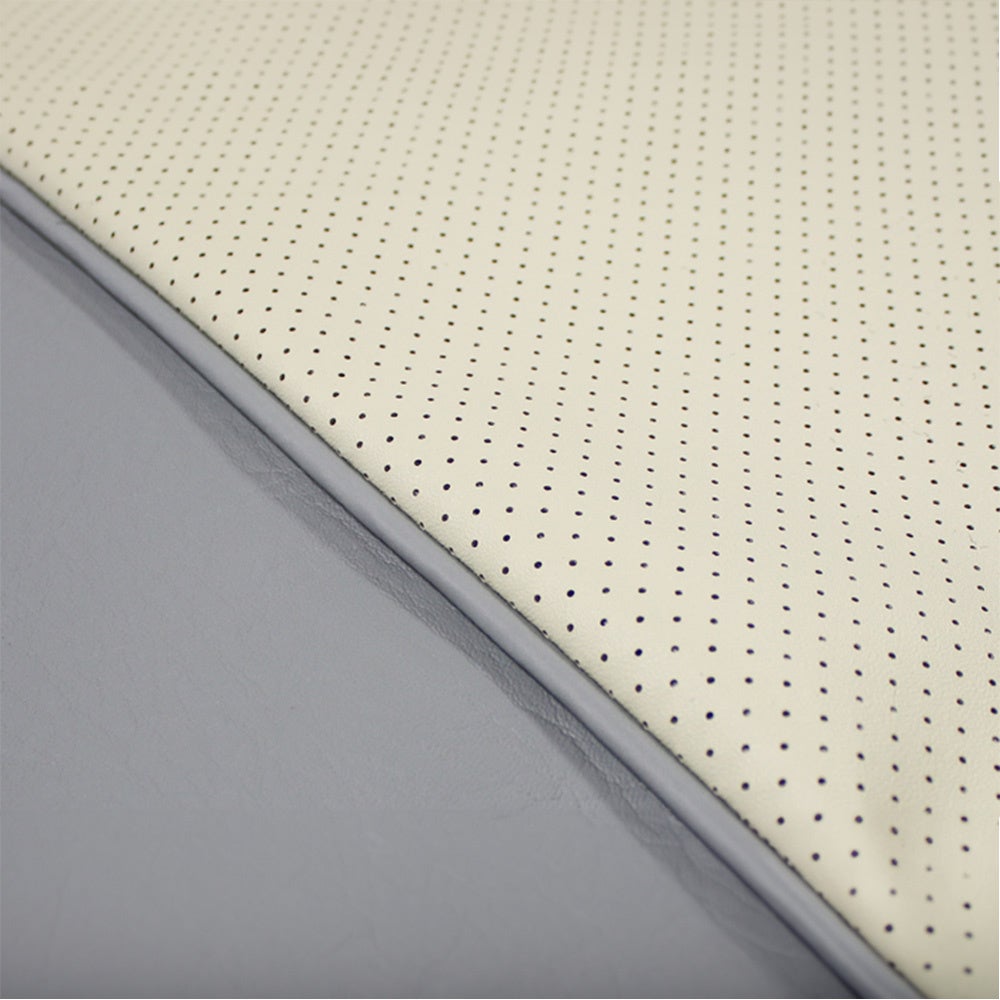 Rear seat upholstery for Volvo PV544 1962 Export blue/beige — bild 1 av 2